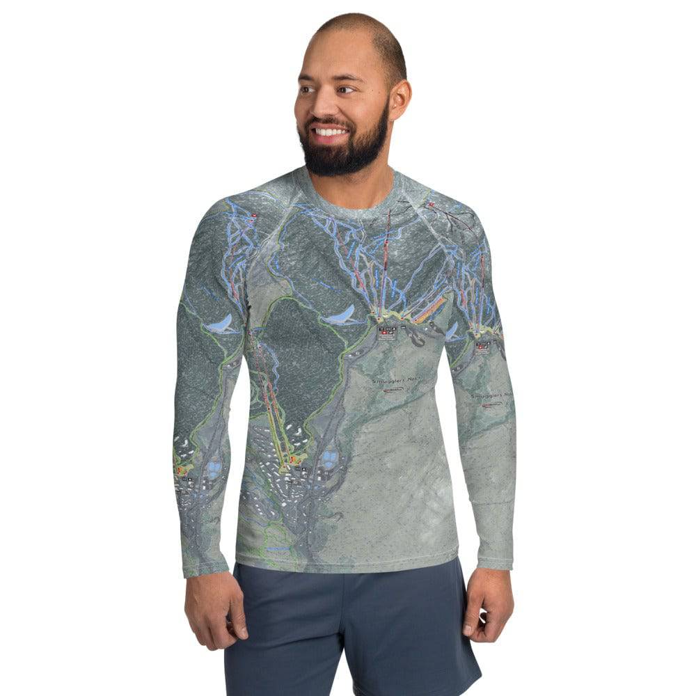 Smugglers Notch, Vermont Ski Trail Men's Base Layer Top