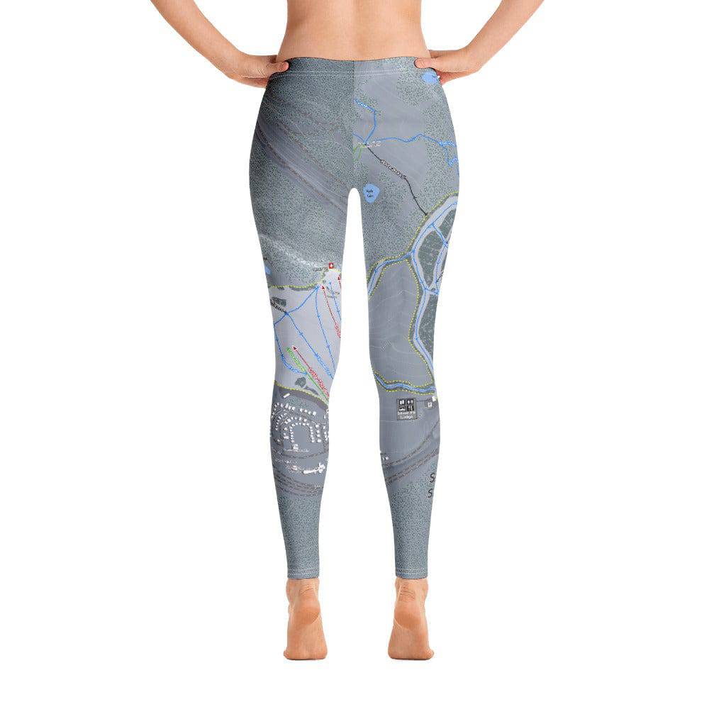 Snoqualmie, Washington Ski Trail Map Women's Base Layer Bottom
