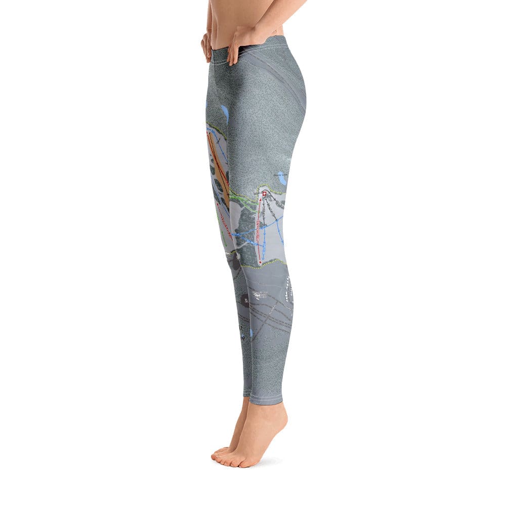 Snoqualmie, Washington Ski Trail Map Women's Base Layer Bottom - Powderaddicts