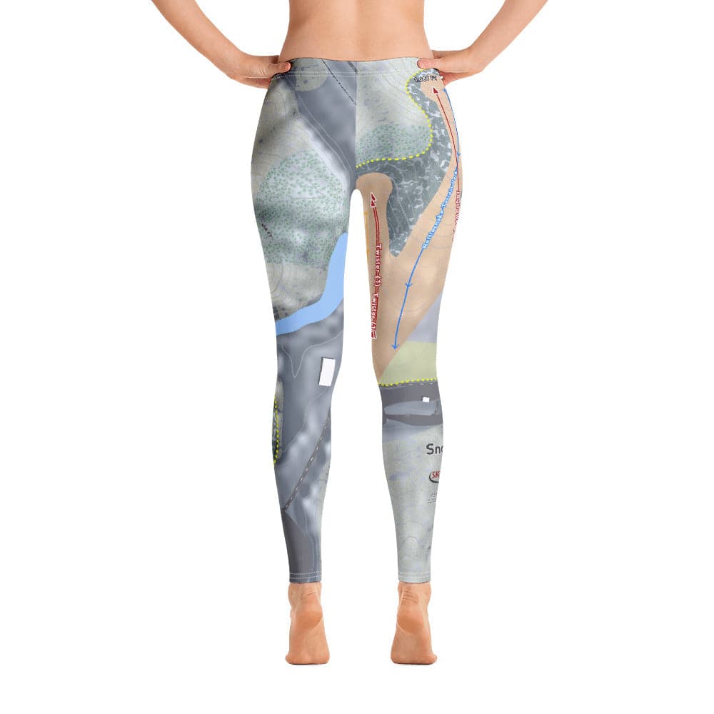 Snow Creek, Missouri Ski Trail Map Women's Base Layer Bottom