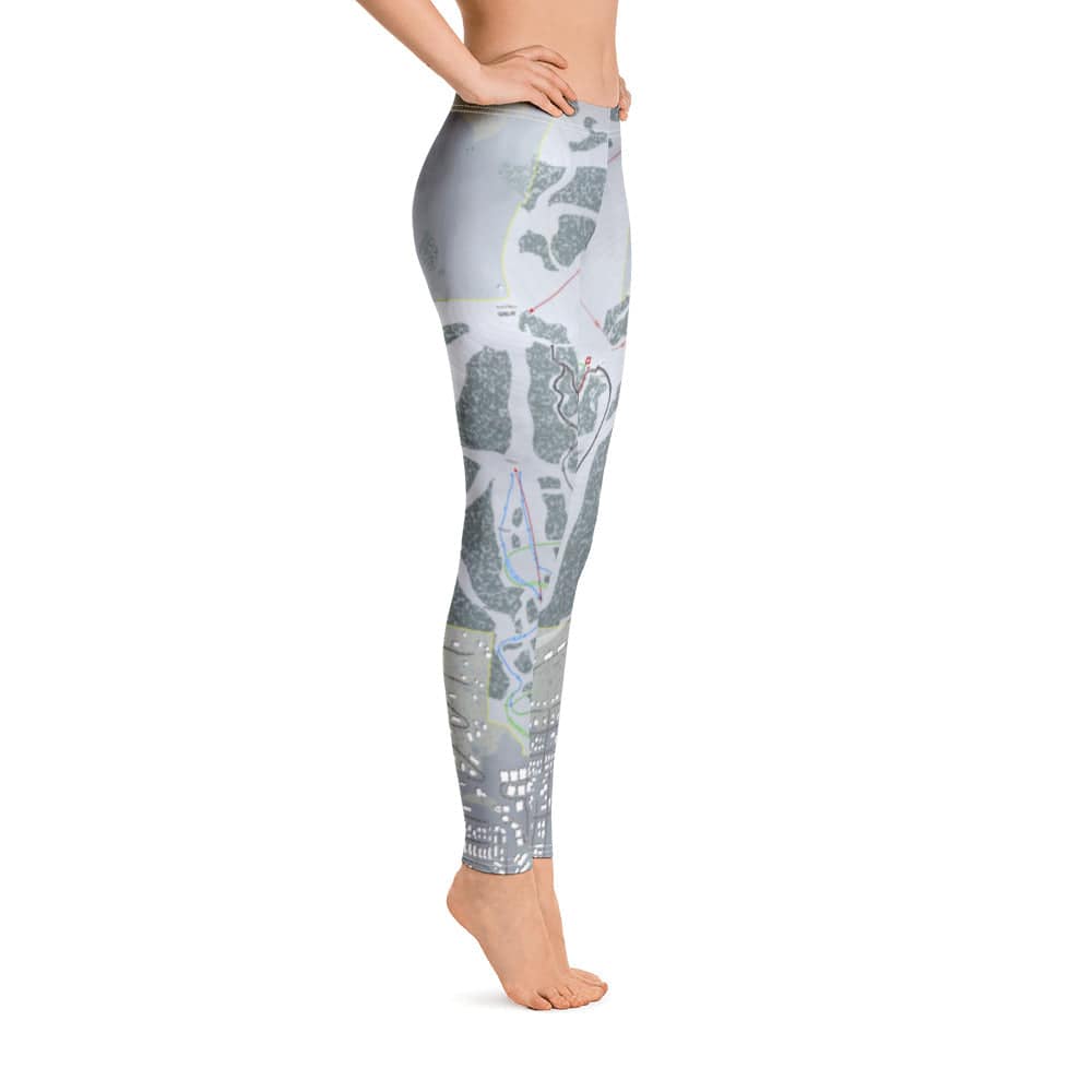 Snow King, Wyoming Ski Trail Map Women's Base Layer Bottom - Powderaddicts
