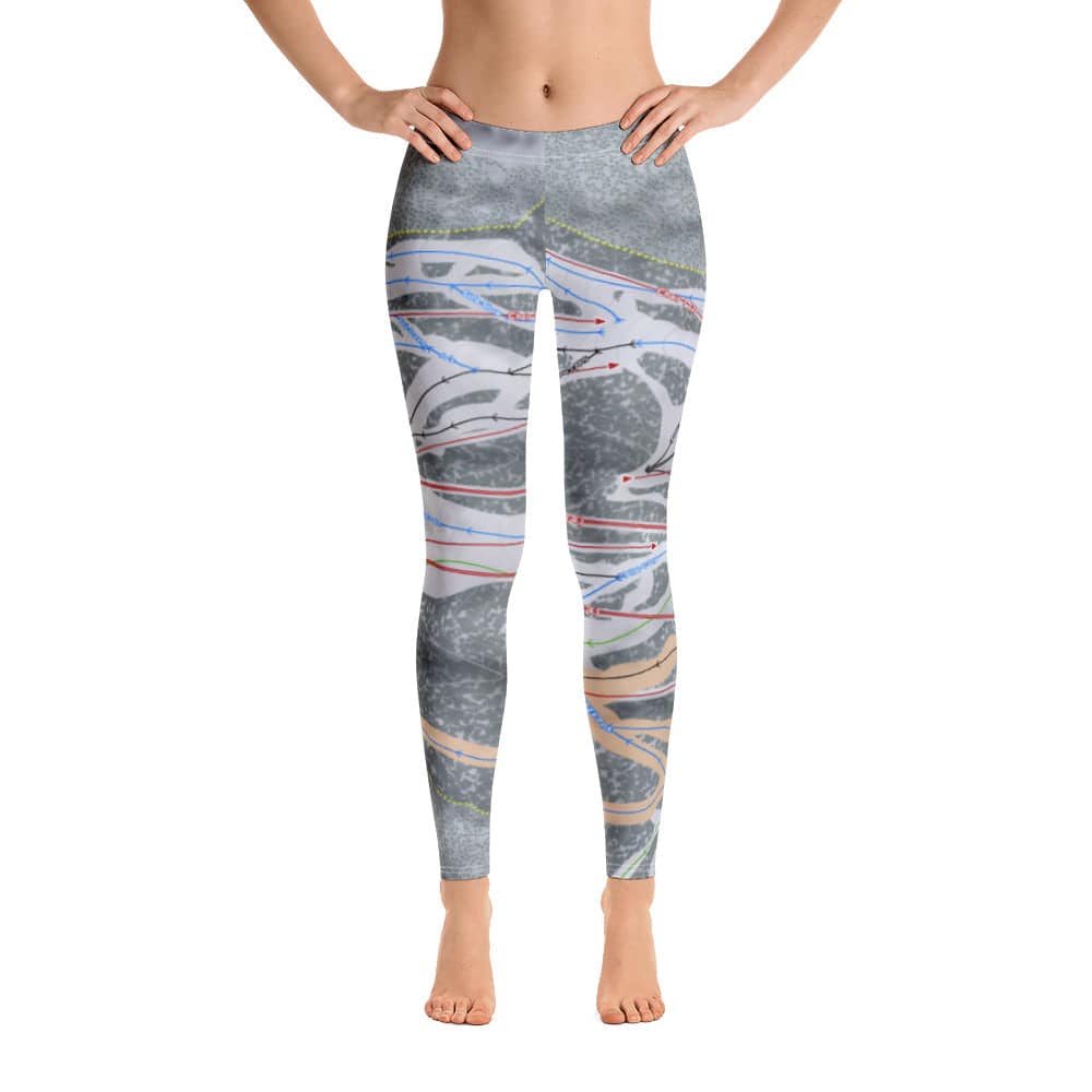 Snow Summit, California Ski Trail Map Women's Base Layer Bottom - Powderaddicts