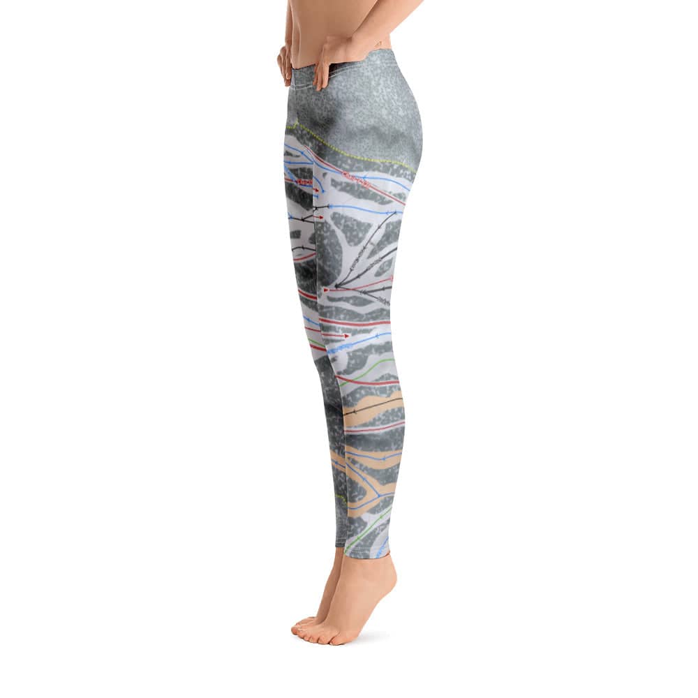 Snow Summit, California Ski Trail Map Women's Base Layer Bottom - Powderaddicts