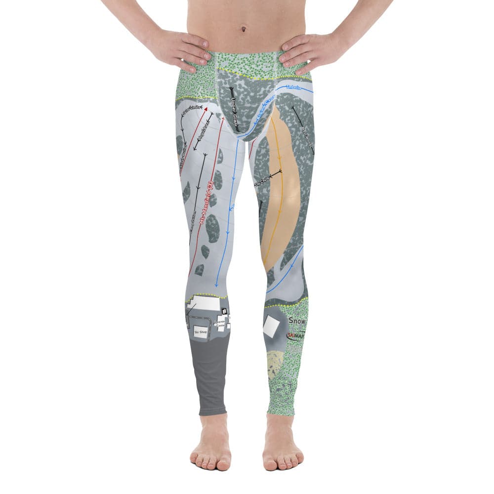 Snow Trails, Ohio Ski Trail Map Men's Base Layer Bottom