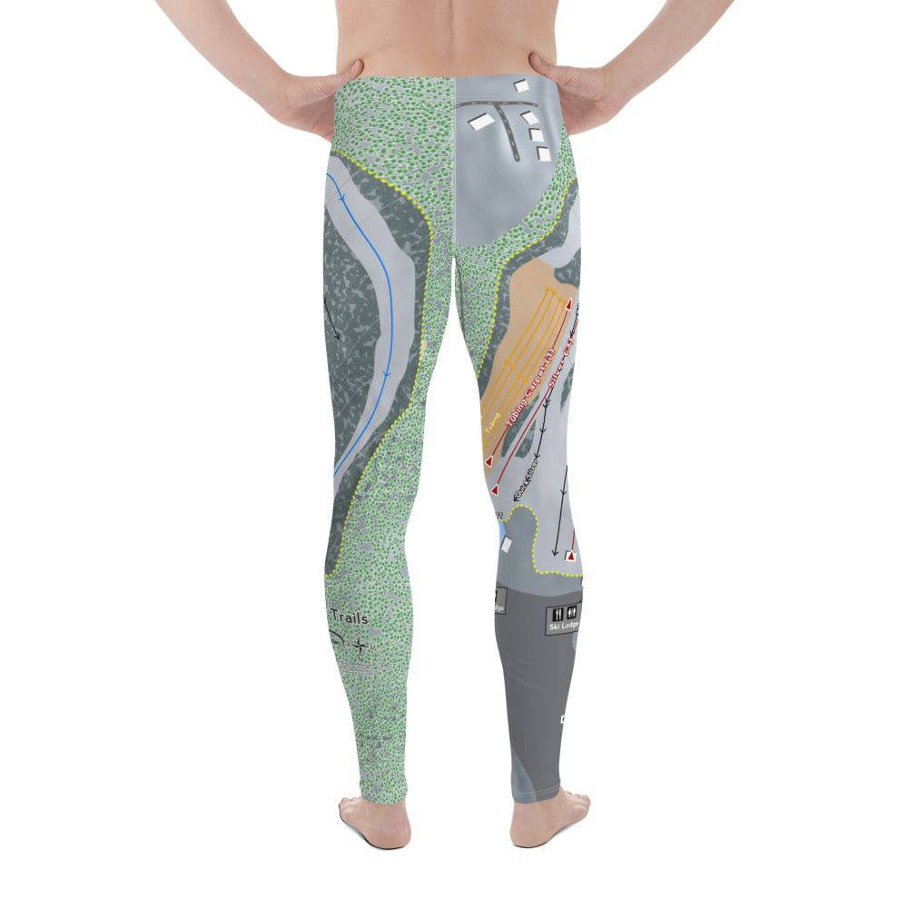 Snow Trails, Ohio Ski Trail Map Men's Base Layer Bottom - Powderaddicts