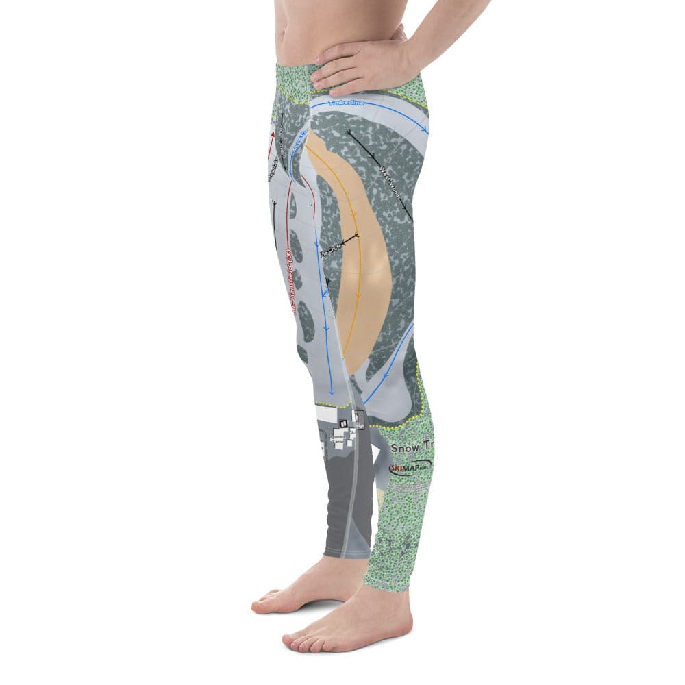 Snow Trails, Ohio Ski Trail Map Men's Base Layer Bottom - Powderaddicts
