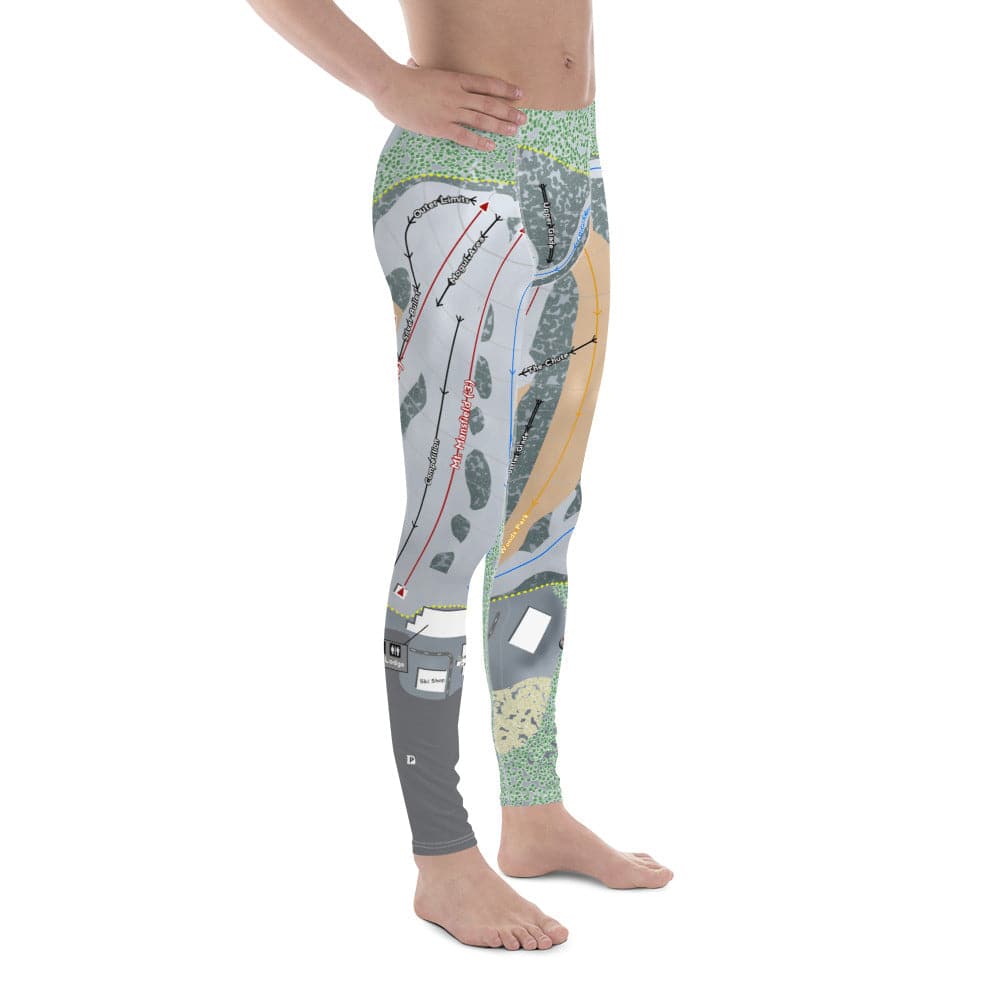 Snow Trails, Ohio Ski Trail Map Men's Base Layer Bottom - Powderaddicts