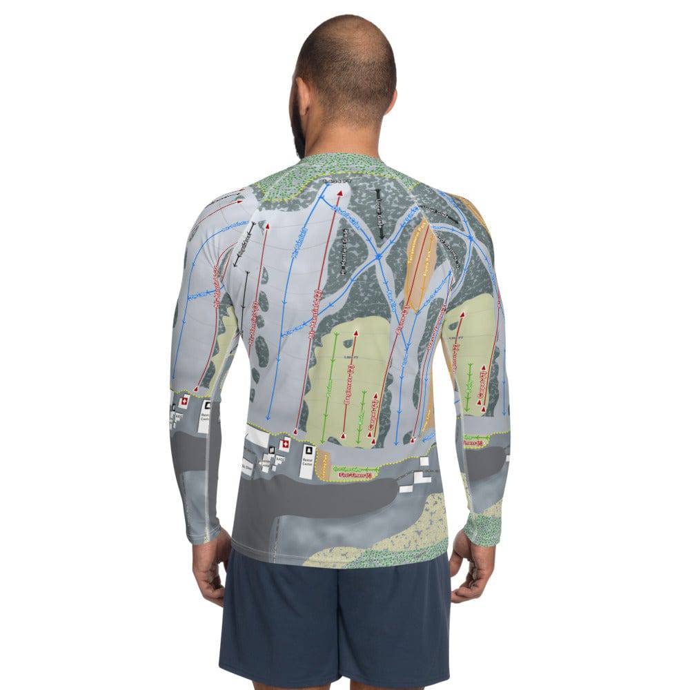Snow Trails, Ohio Ski Trail Map Men's Base Layer Top - Powderaddicts