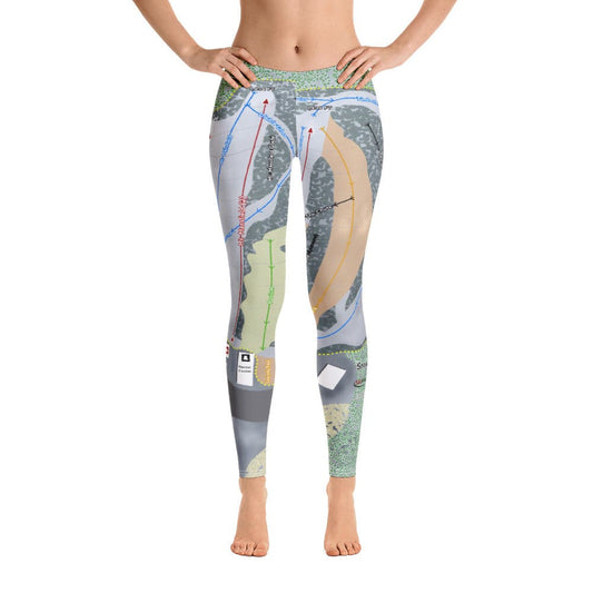 Snow Trails, Ohio Ski Trail Map Women's Base Layer Bottom - Powderaddicts