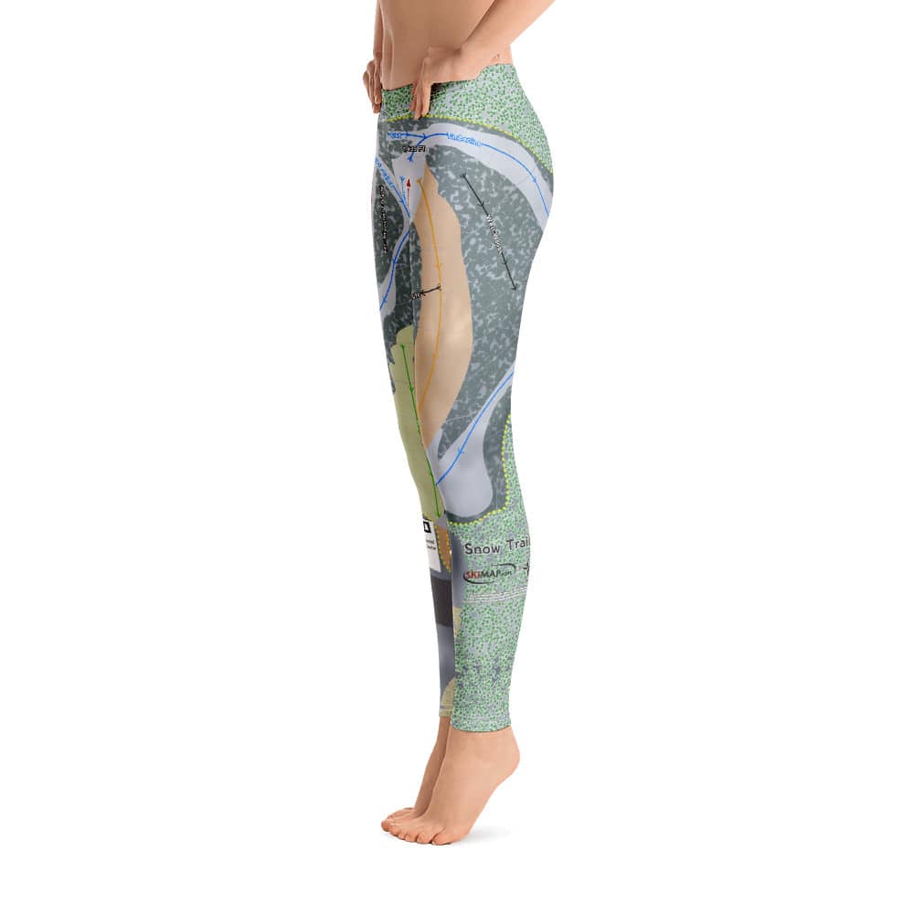Snow Trails, Ohio Ski Trail Map Women's Base Layer Bottom - Powderaddicts