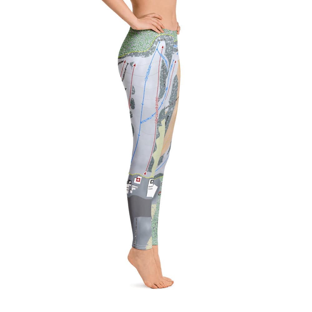 Snow Trails, Ohio Ski Trail Map Women's Base Layer Bottom - Powderaddicts