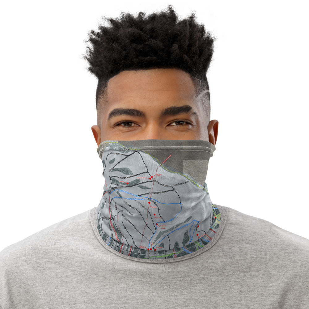 Snowbird, Utah Ski Trail Map Printed Neck Gaiter