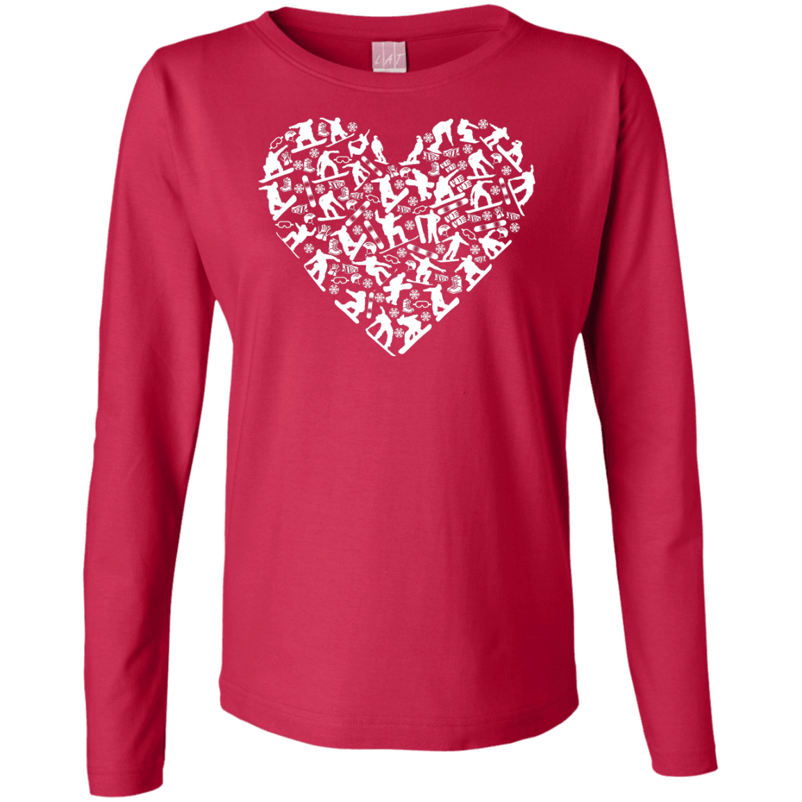 Snowboard Heart Long Sleeves - Powderaddicts