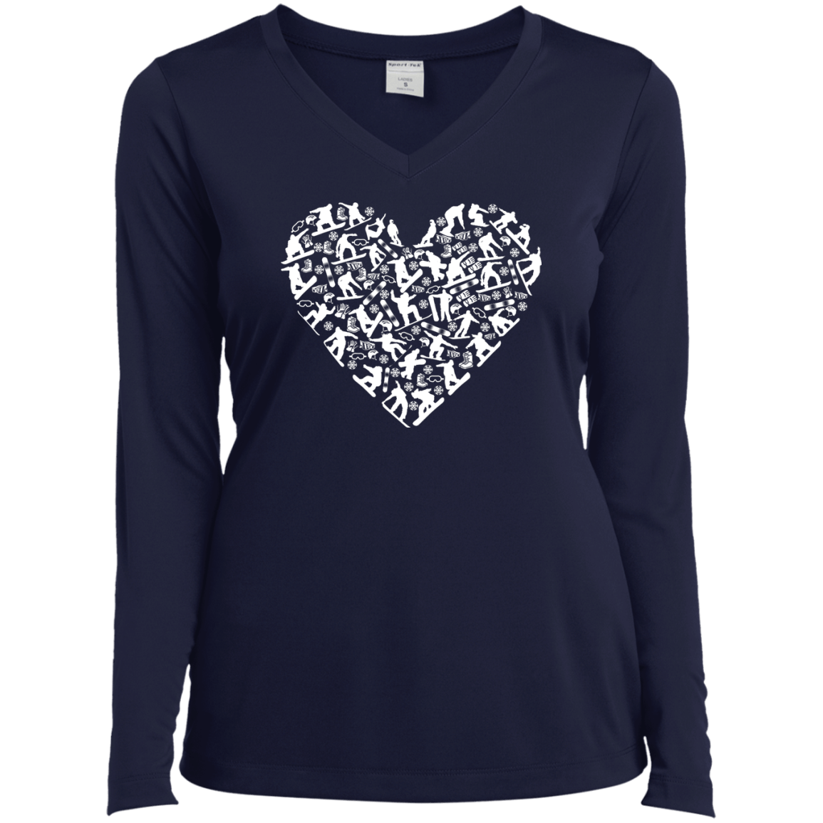Snowboard Heart Long Sleeves - Powderaddicts
