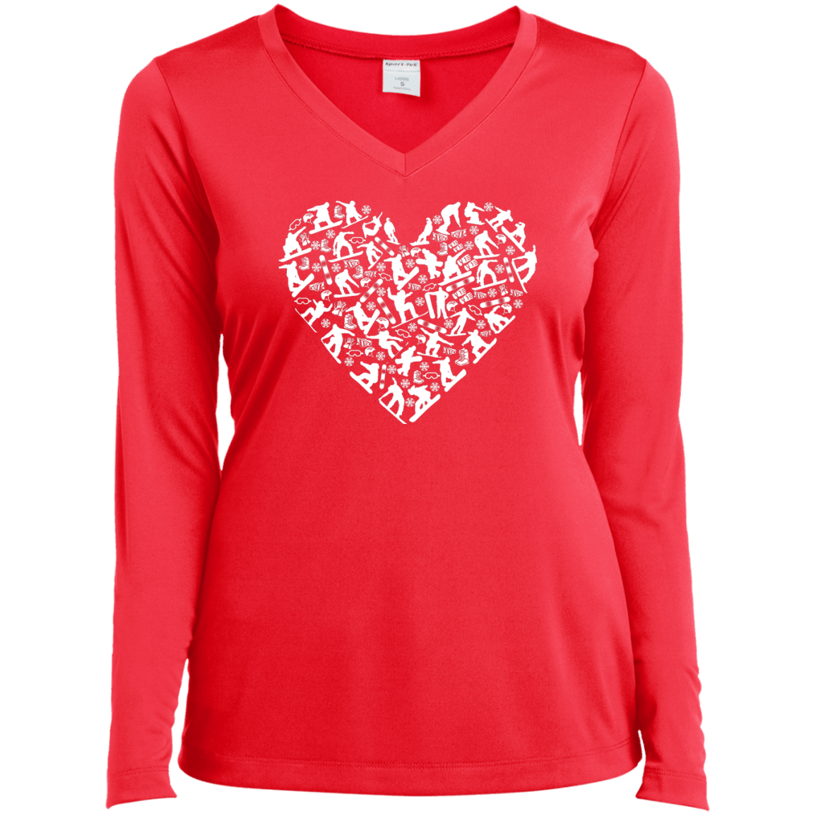 Snowboard Heart Long Sleeves - Powderaddicts