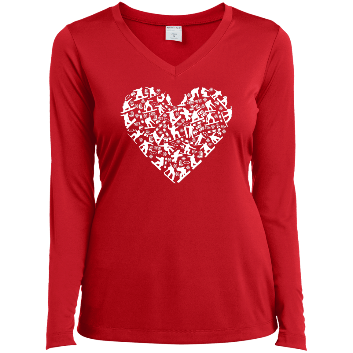 Snowboard Heart Long Sleeves - Powderaddicts