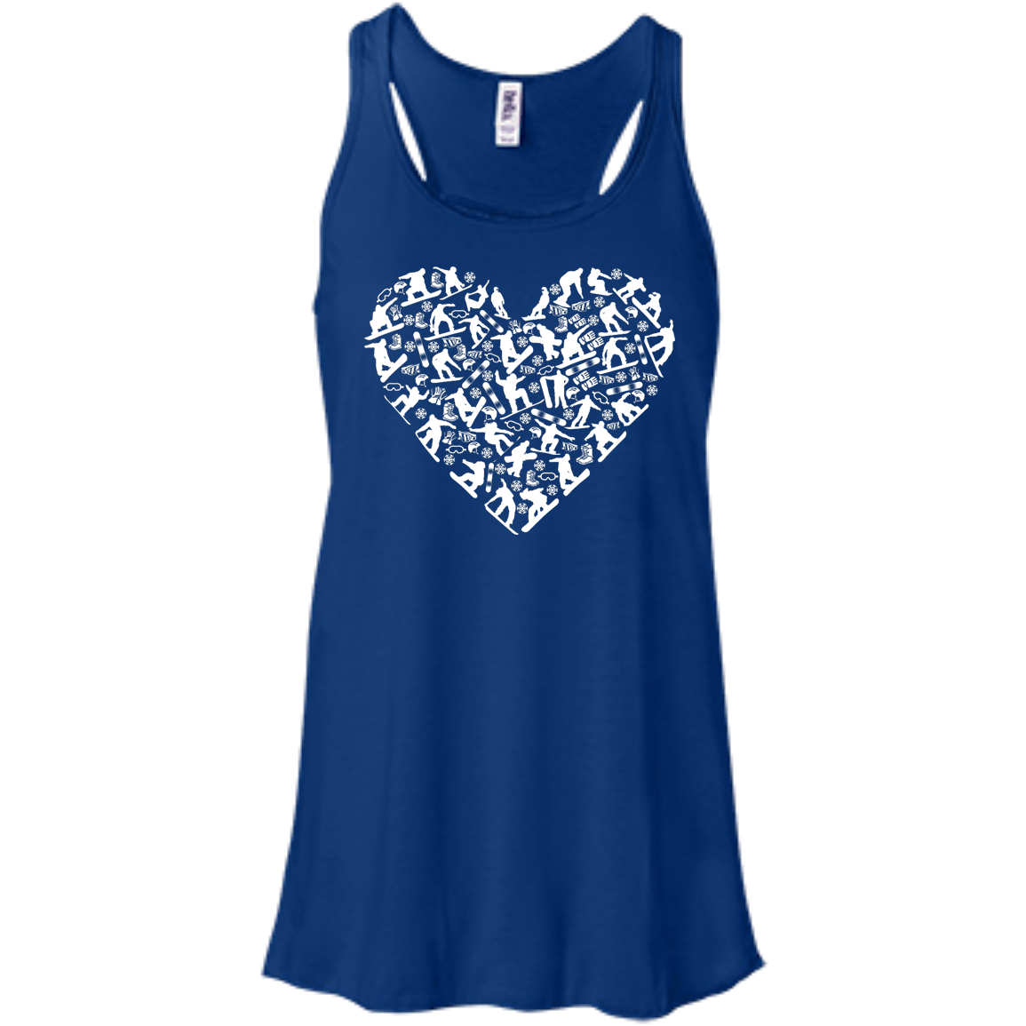 Snowboard Heart Tank Tops - Powderaddicts