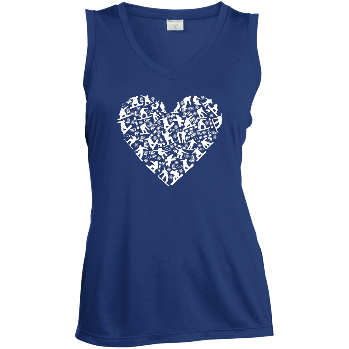 Snowboard Heart Tank Tops - Powderaddicts