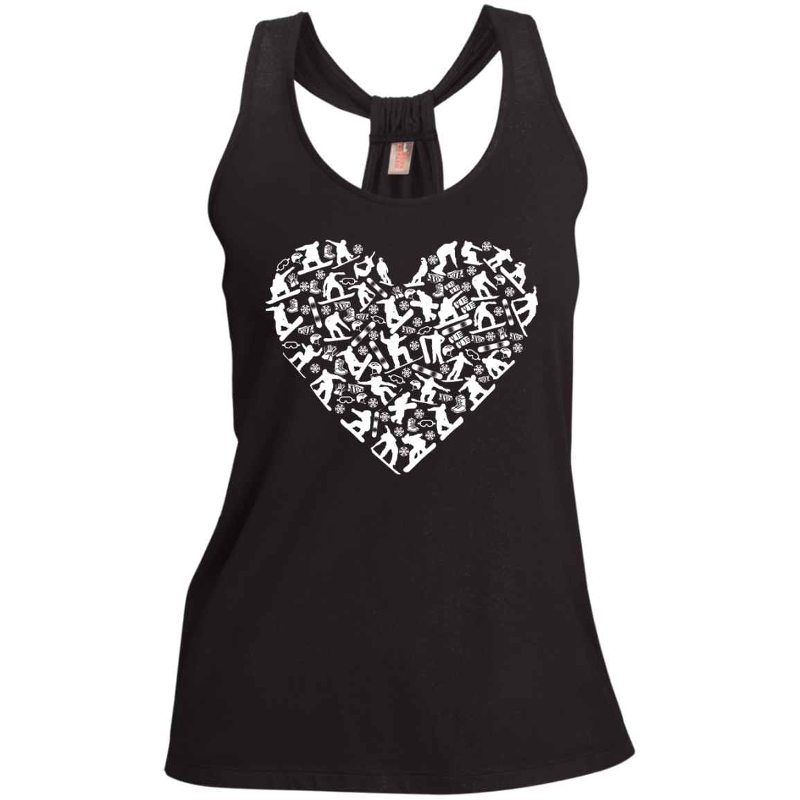Snowboard Heart Tank Tops - Powderaddicts