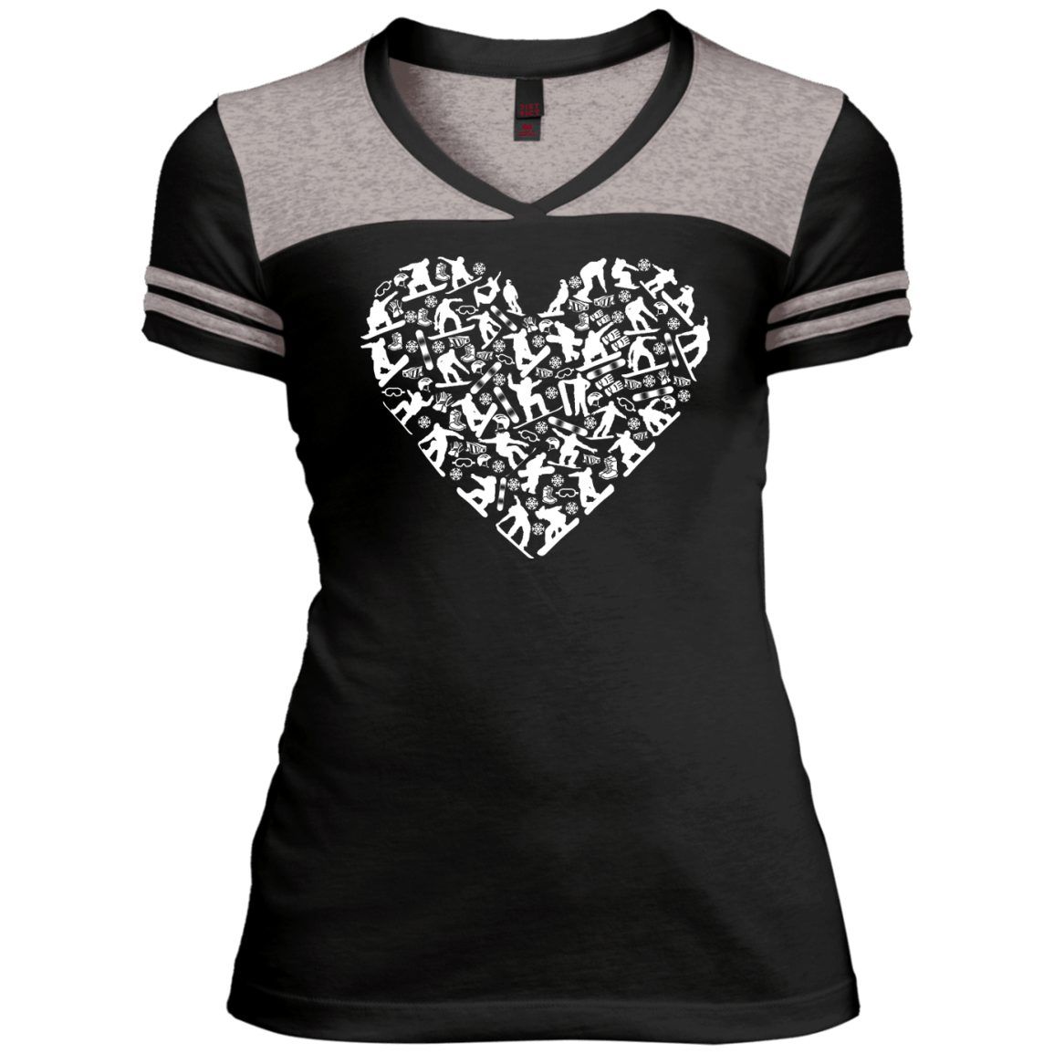 Snowboard Heart Tees - Powderaddicts