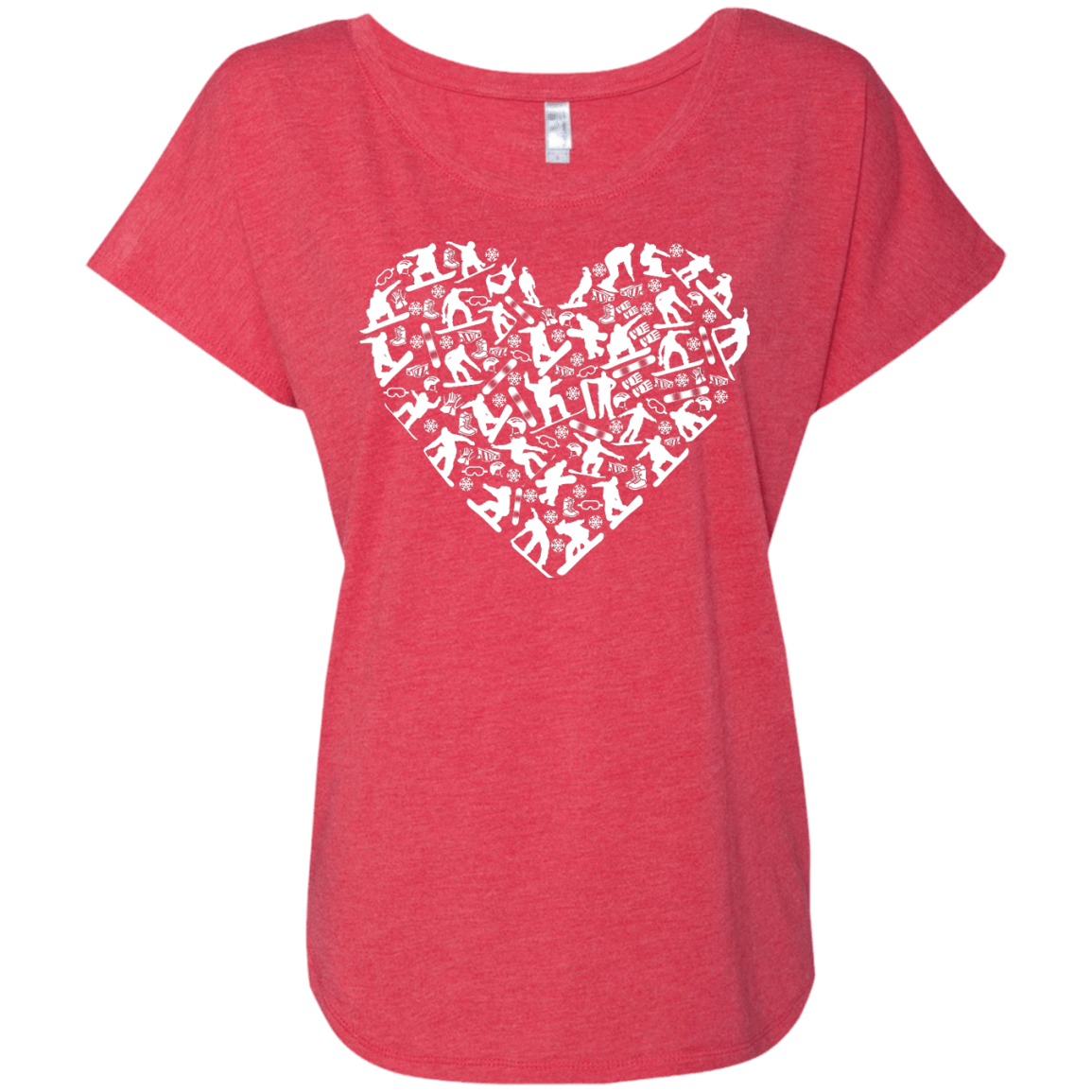 Snowboard Heart Tees - Powderaddicts
