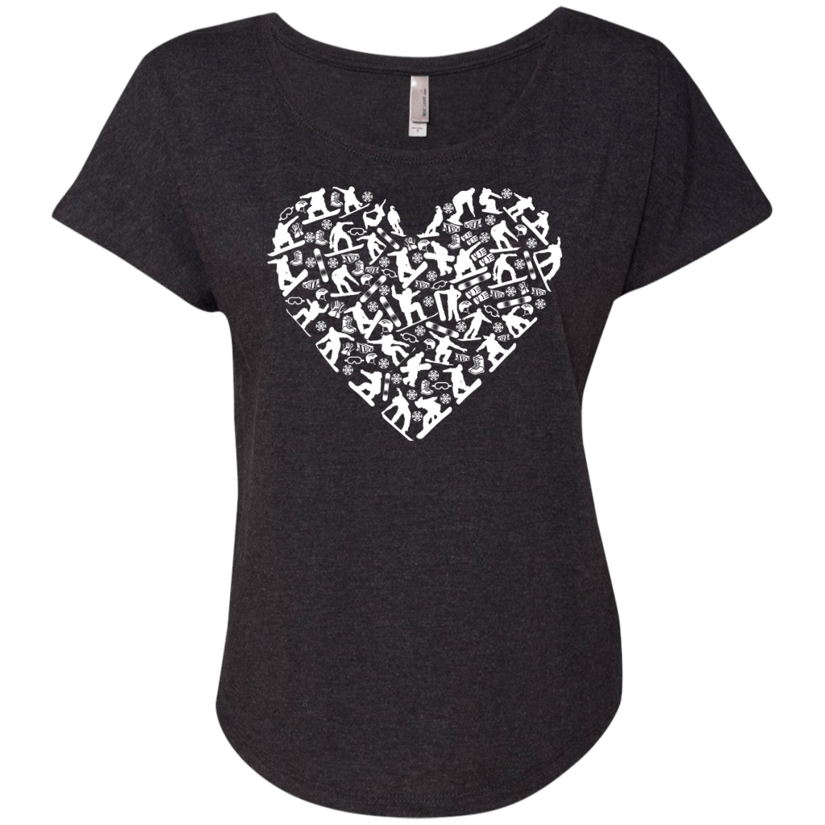 Snowboard Heart Tees - Powderaddicts