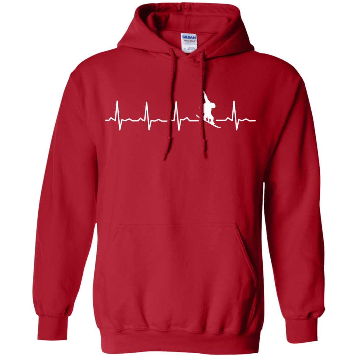 Snowboard Heartbeat Hoodies - Powderaddicts