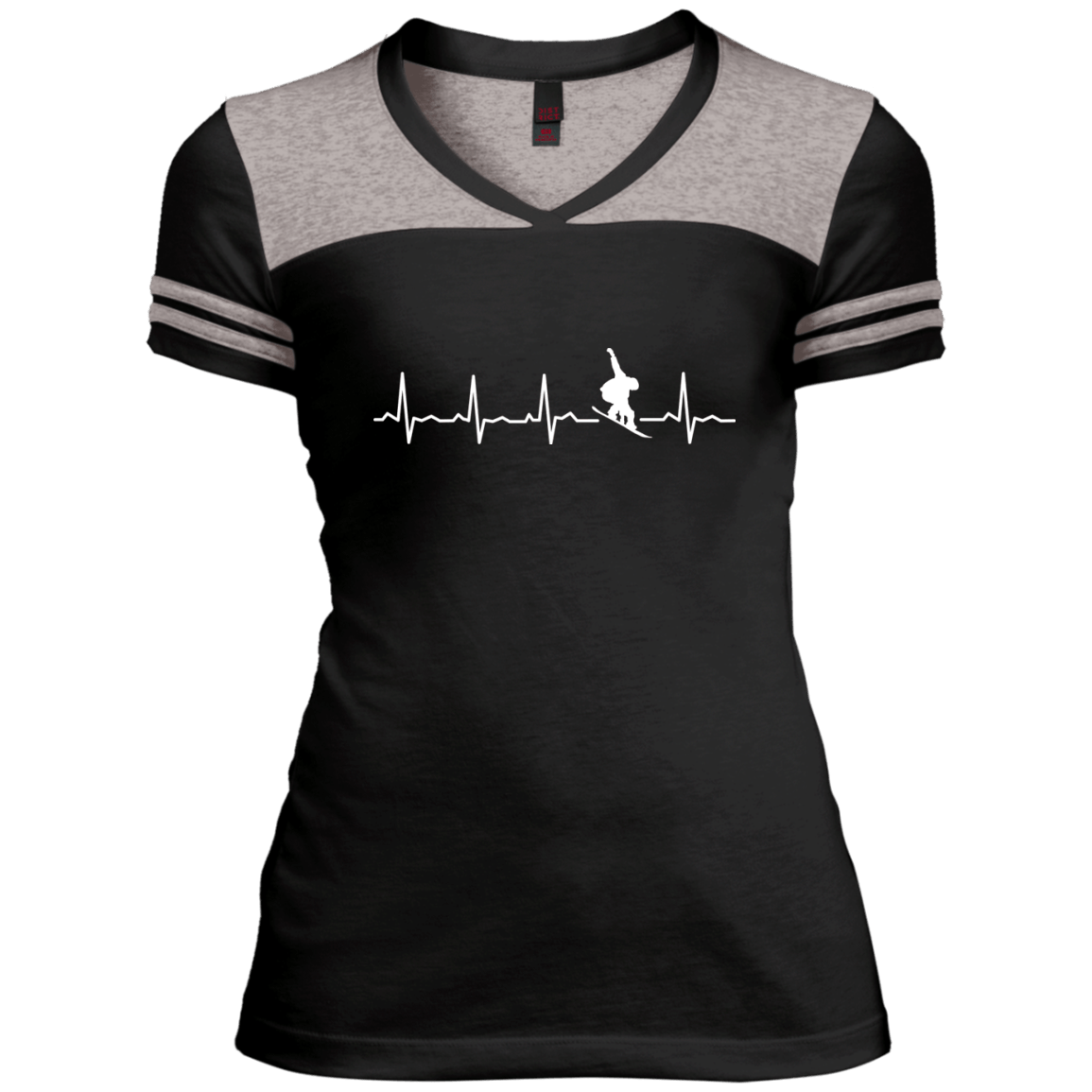 Snowboard Heartbeat Ladies Tees - Powderaddicts
