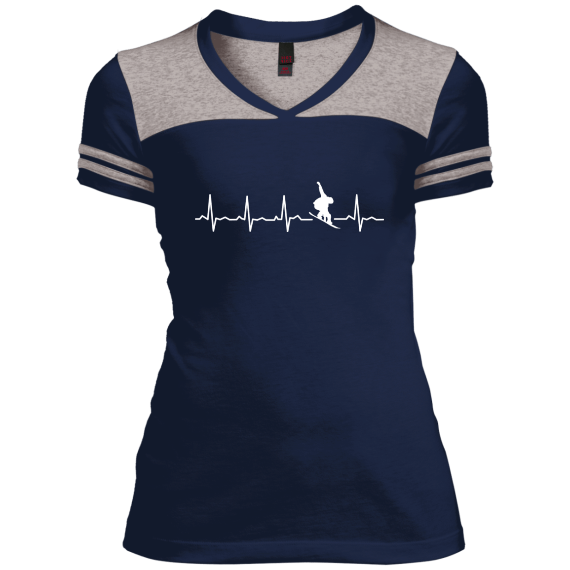Snowboard Heartbeat Ladies Tees - Powderaddicts