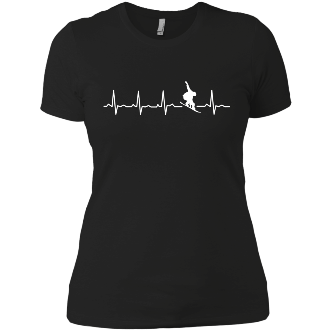 Snowboard Heartbeat Ladies Tees - Powderaddicts