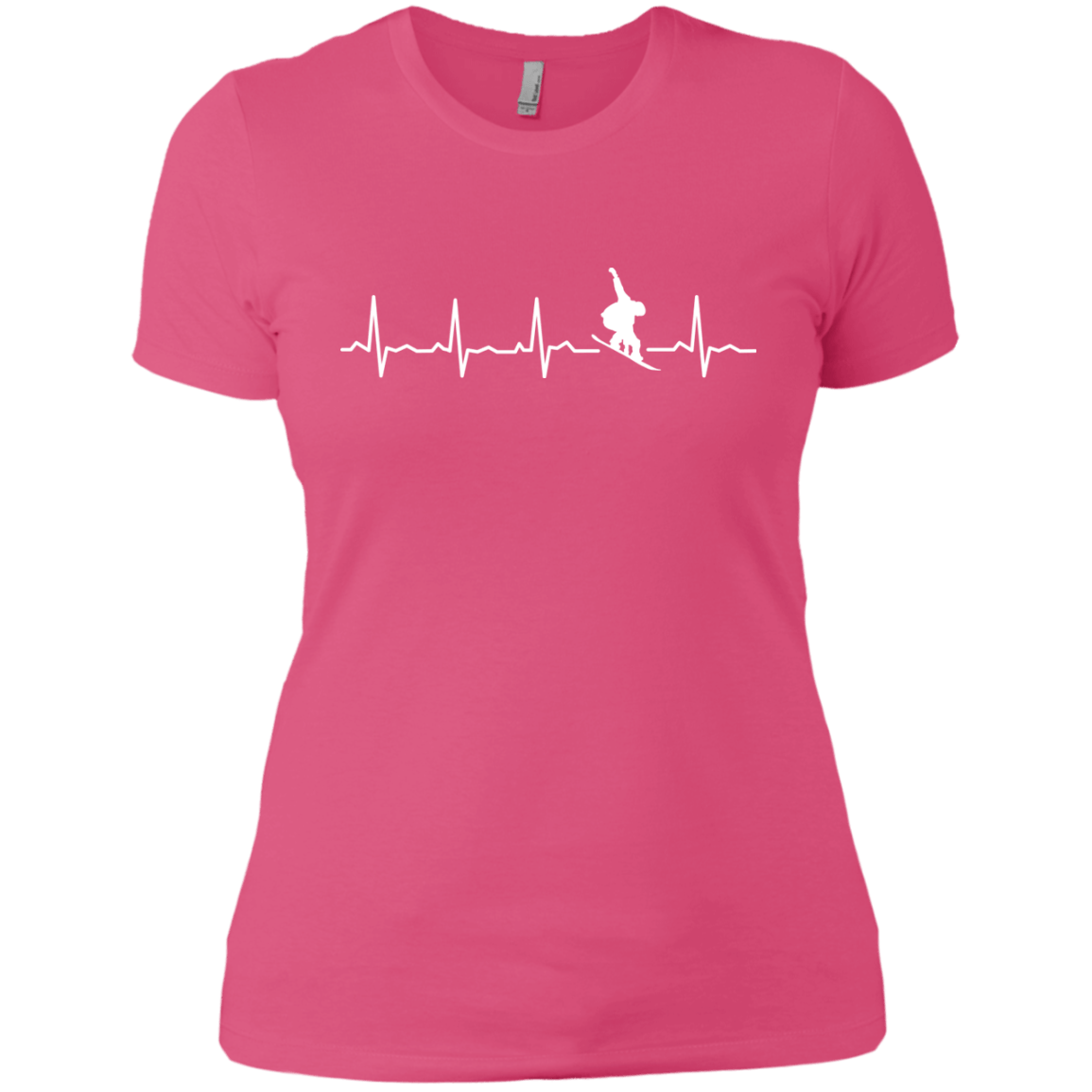 Snowboard Heartbeat Ladies Tees - Powderaddicts
