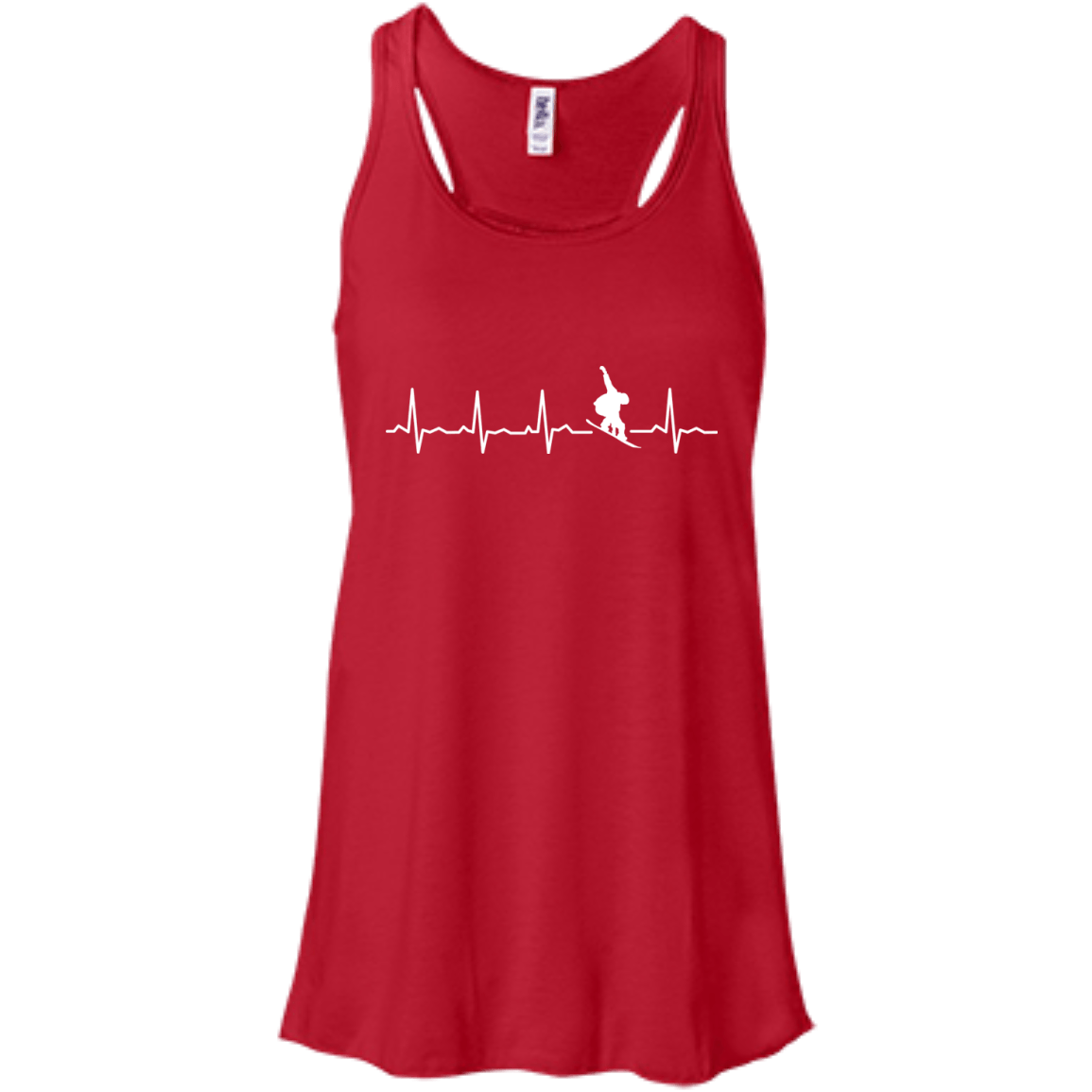 Snowboard Heartbeat Tank Tops - Powderaddicts