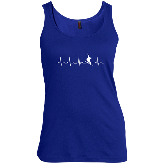 Snowboard Heartbeat Tank Tops - Powderaddicts