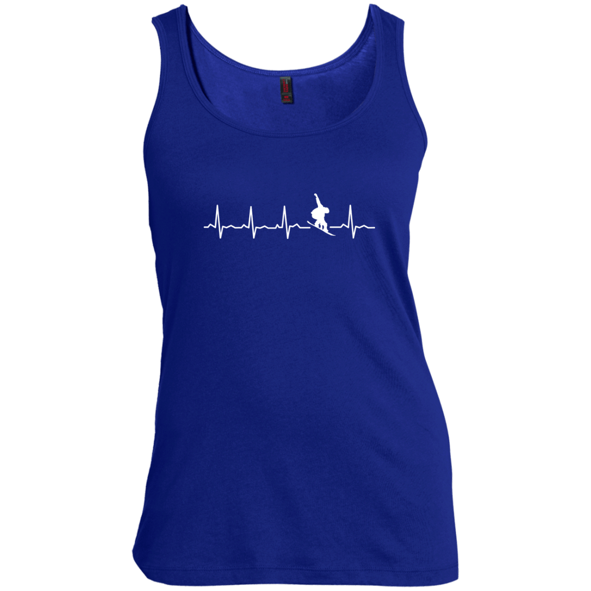 Snowboard Heartbeat Tank Tops - Powderaddicts