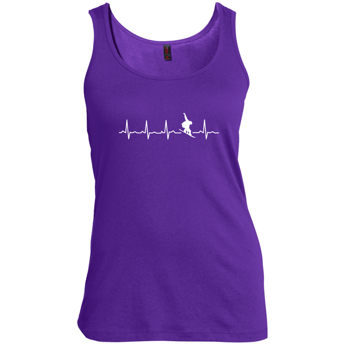 Snowboard Heartbeat Tank Tops - Powderaddicts