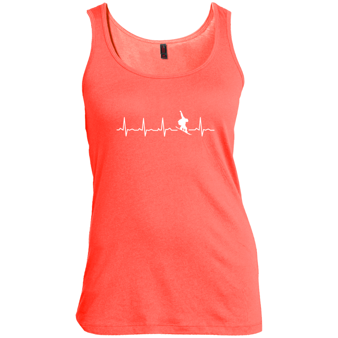 Snowboard Heartbeat Tank Tops - Powderaddicts