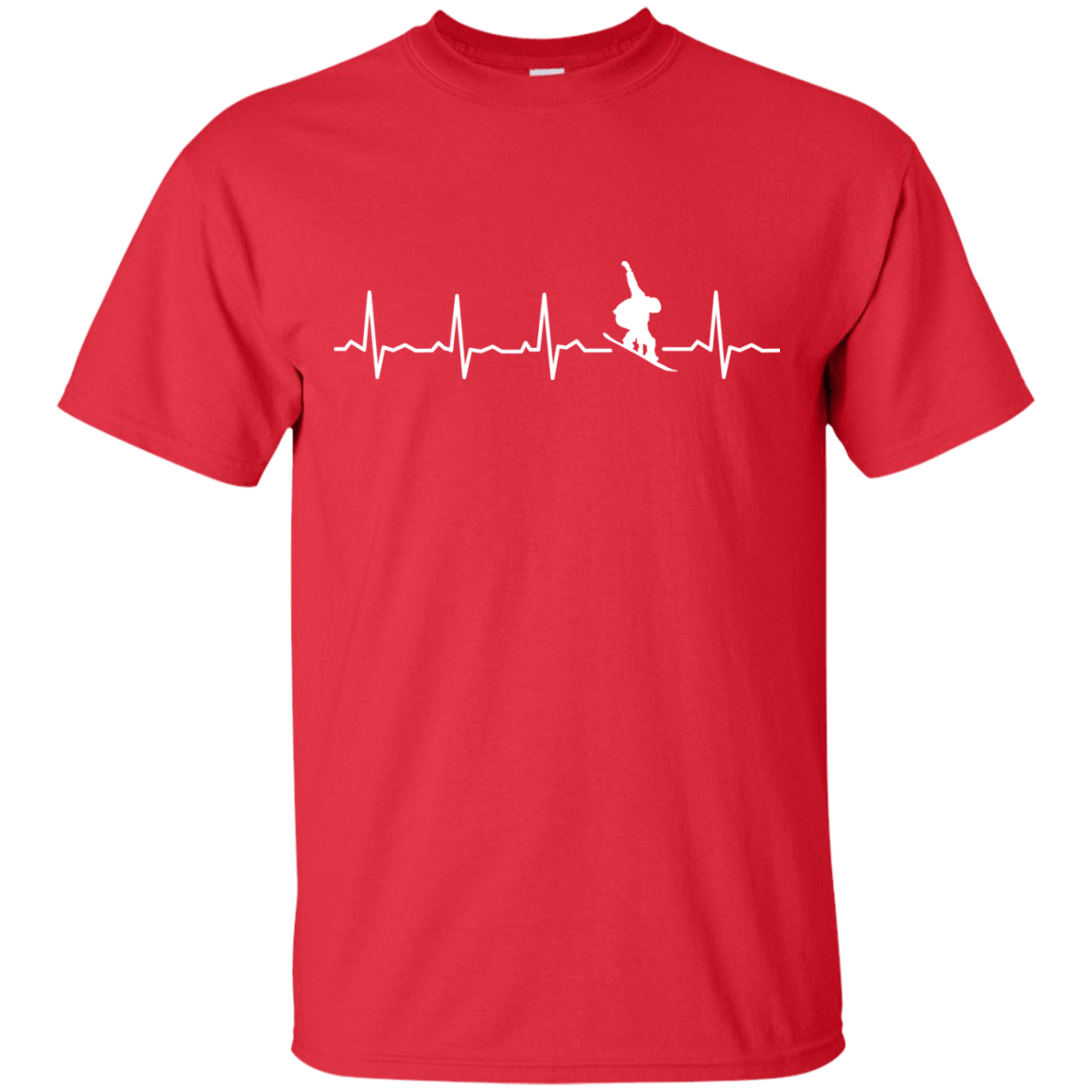 Snowboard Heartbeat Tees - Powderaddicts