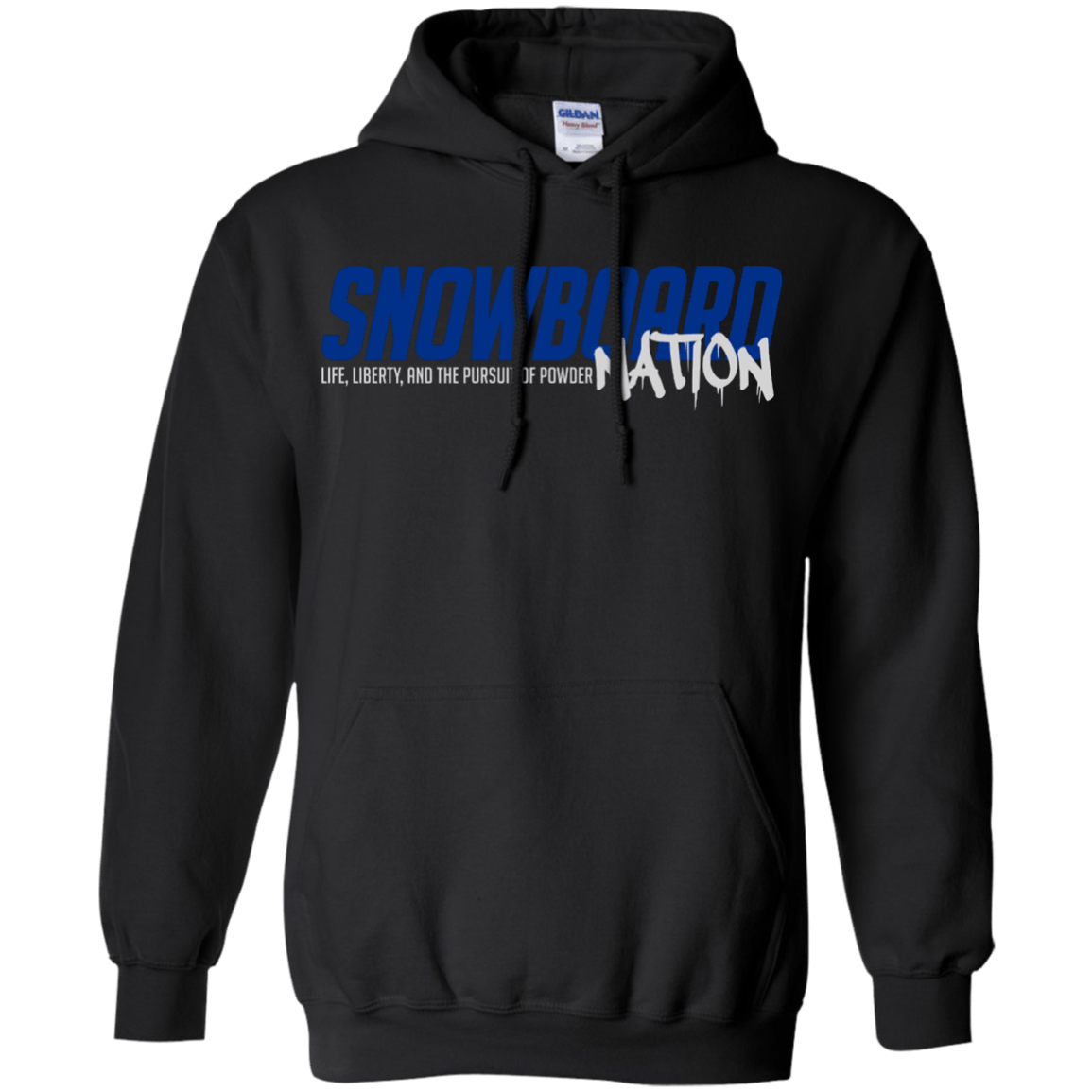 Snowboard Nation (Blue) Hoodies - Powderaddicts