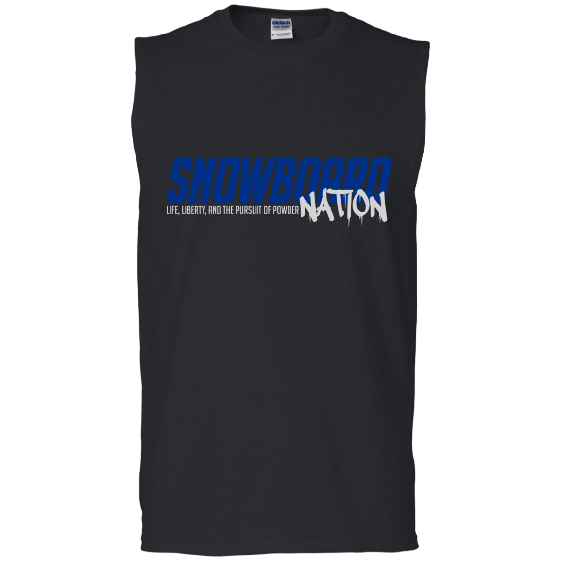 Snowboard Nation (Blue) Tank Tops - Powderaddicts