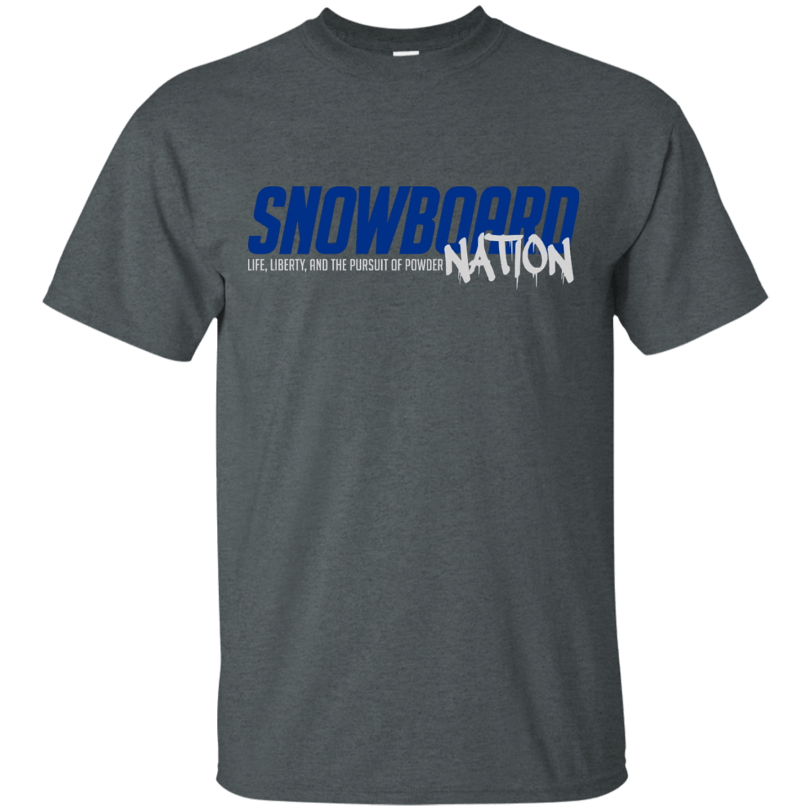 Snowboard Nation (Blue) Tees - Powderaddicts