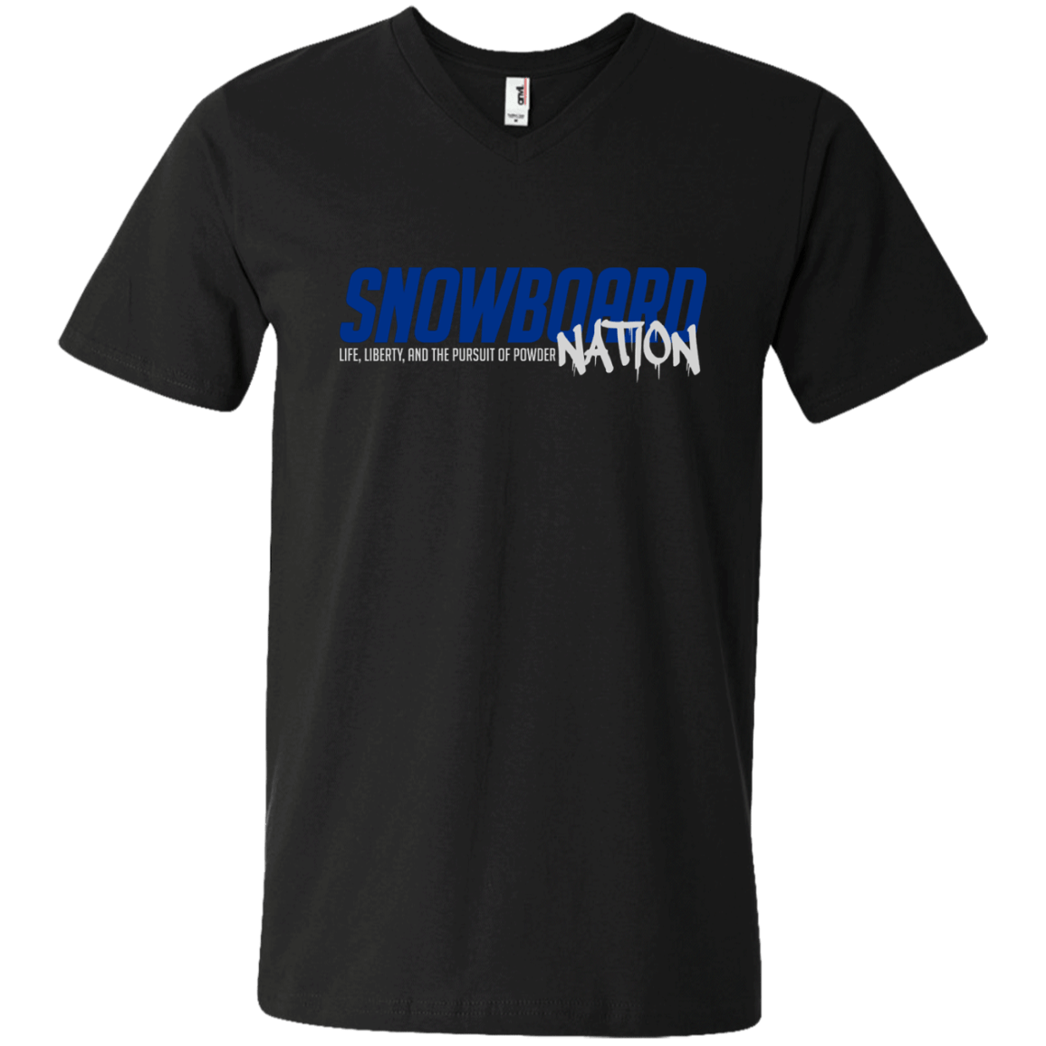 Snowboard Nation (Blue) Tees - Powderaddicts