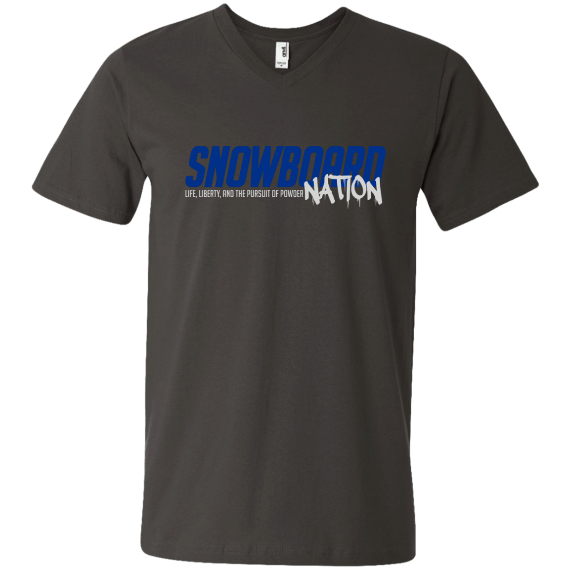 Snowboard Nation (Blue) Tees - Powderaddicts