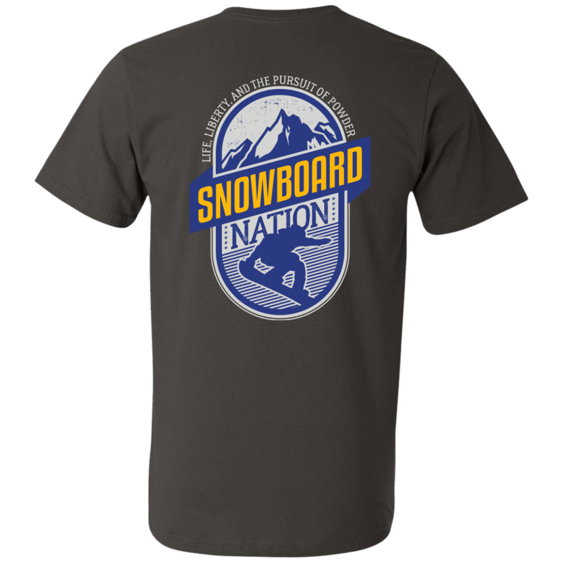 Snowboard Nation (Blue) Tees - Powderaddicts