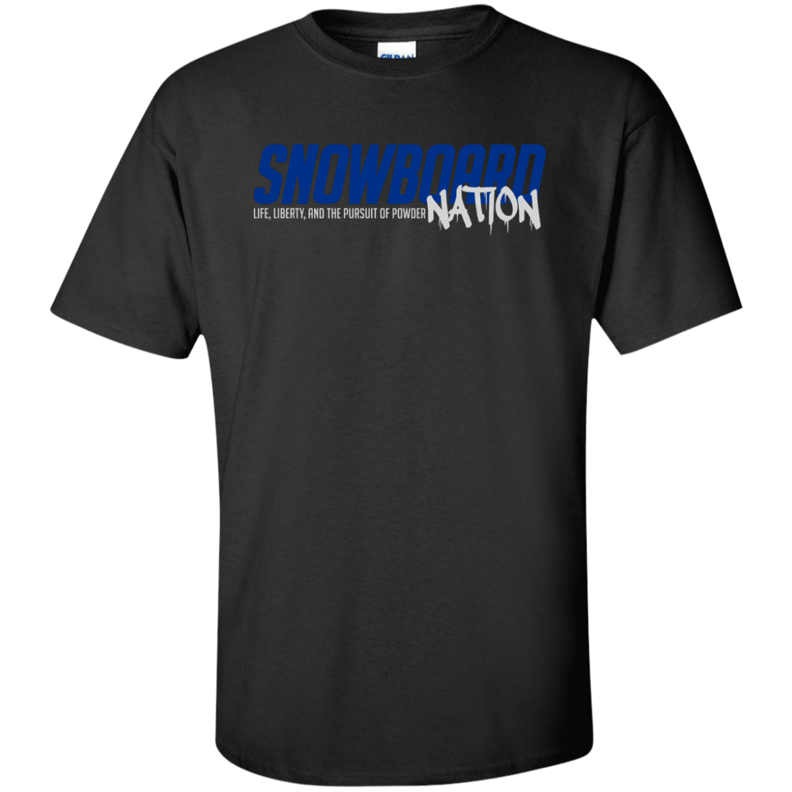 Snowboard Nation (Blue) Tees - Powderaddicts