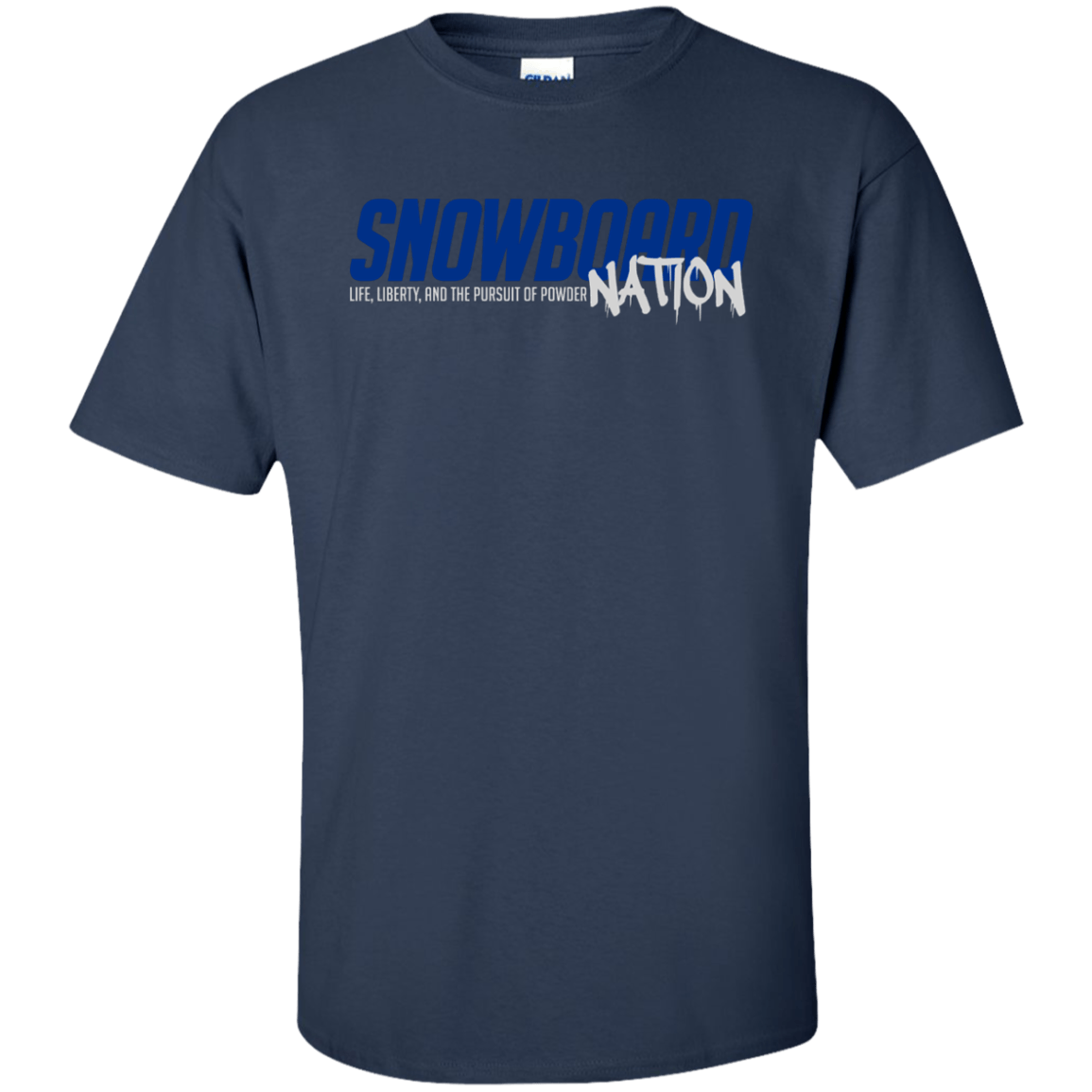Snowboard Nation (Blue) Tees - Powderaddicts