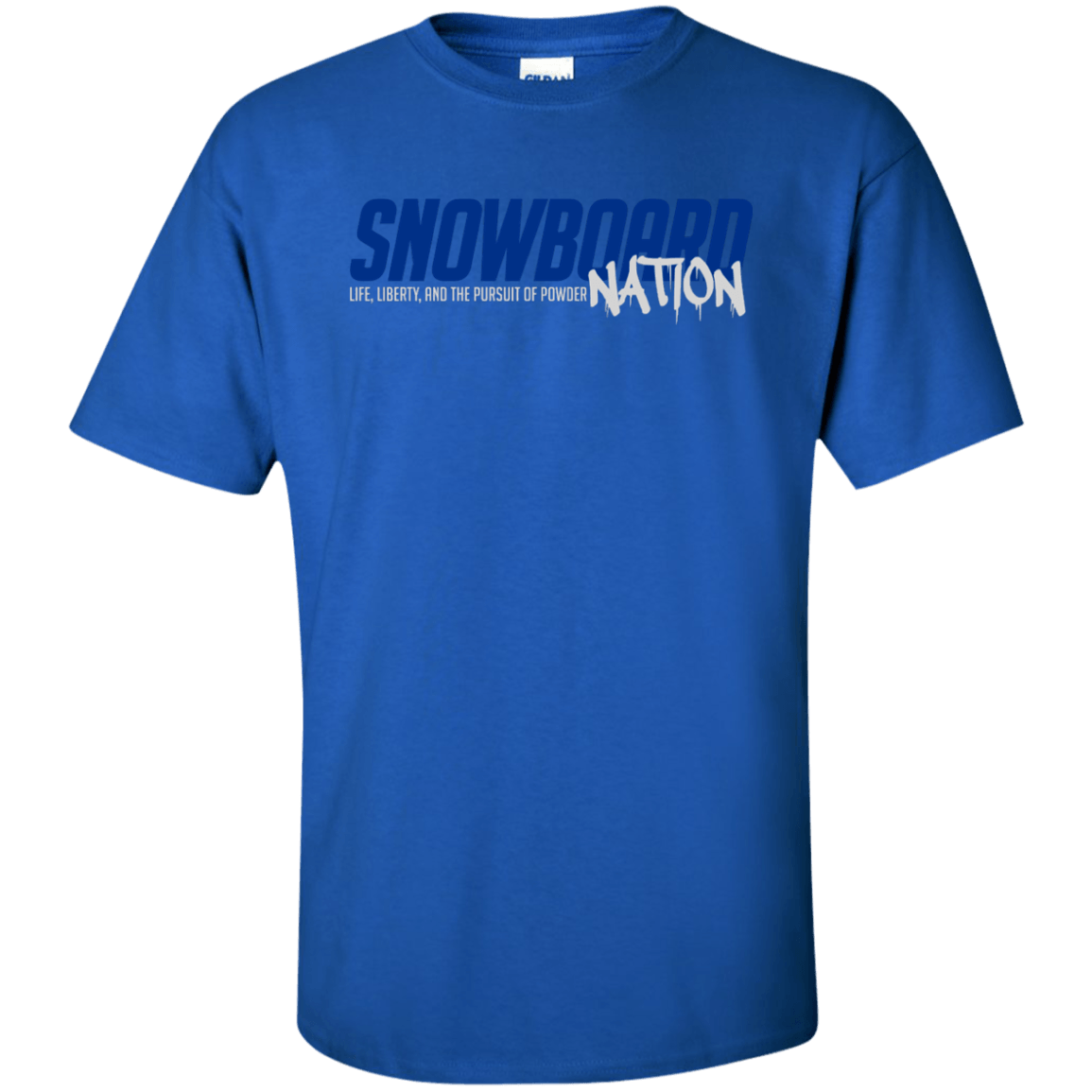 Snowboard Nation (Blue) Tees - Powderaddicts