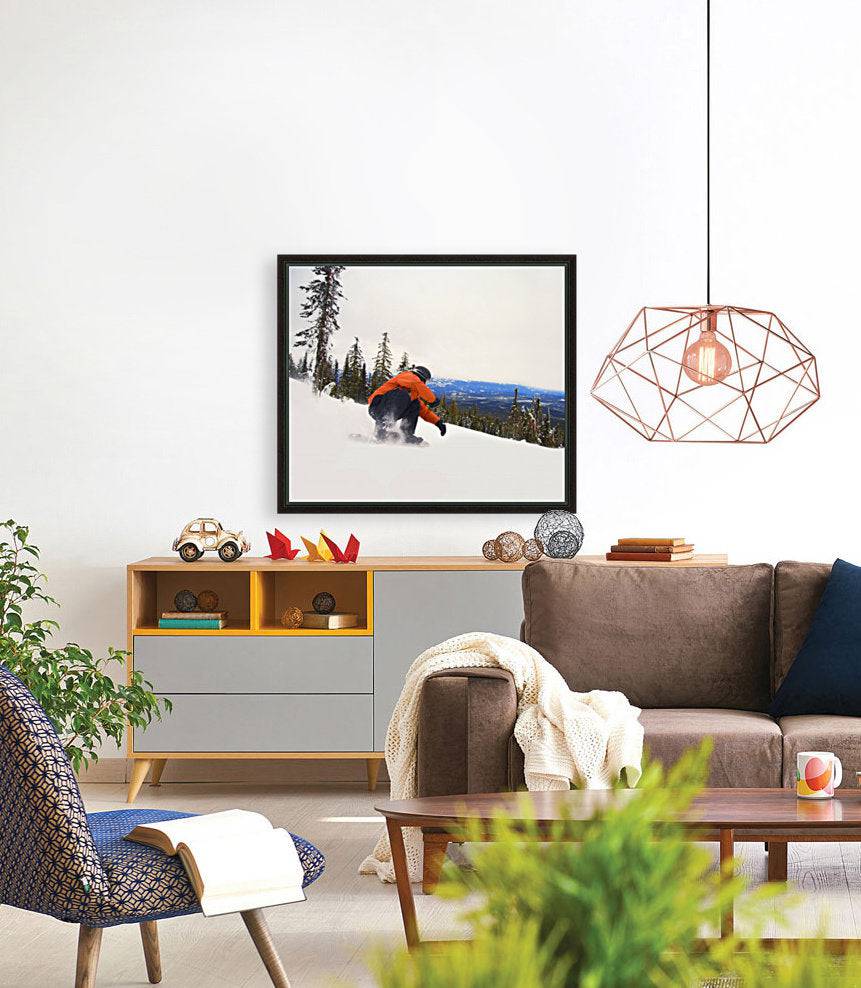 Snowboarder Crouching Down Low - Powderaddicts