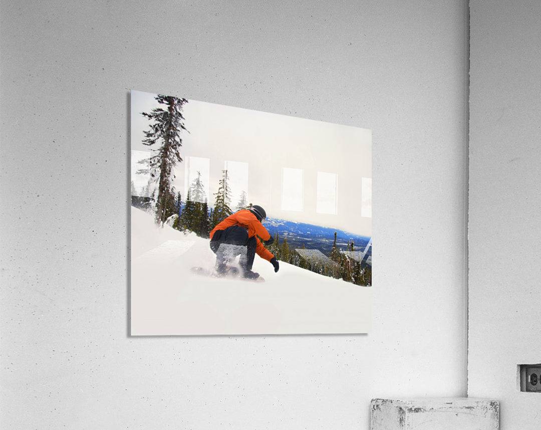 Snowboarder Crouching Down Low - Powderaddicts