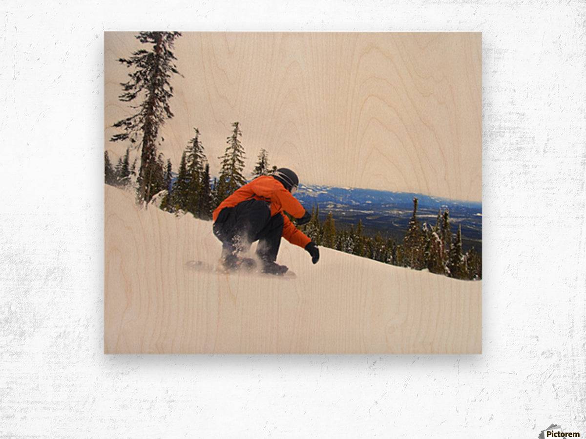 Snowboarder Crouching Down Low - Powderaddicts