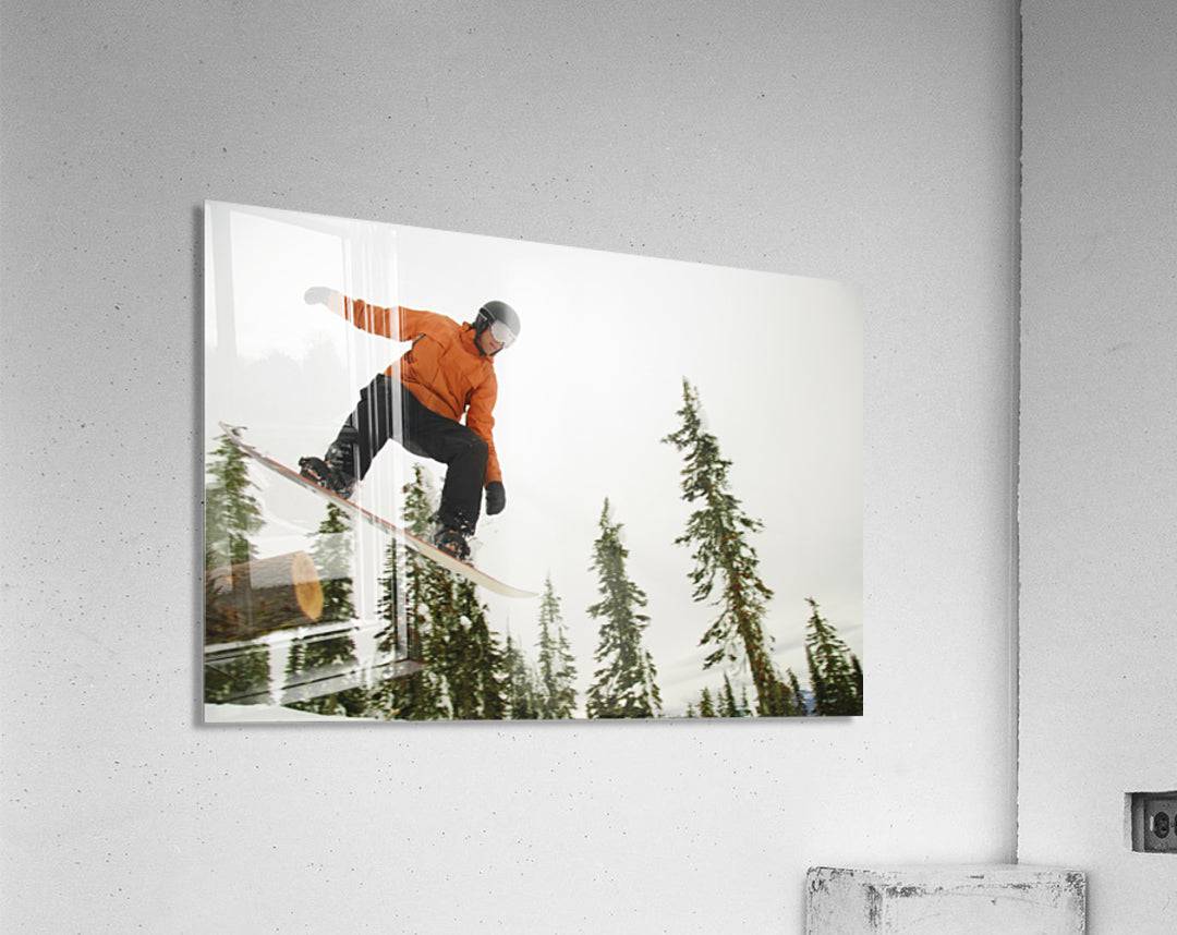 Snowboarder In Mid Air - Powderaddicts